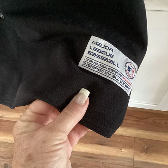 MLB True Fan Chicago White Sox Sz XL Black Button Up Genuine Merchandise - Picture 3 of 7